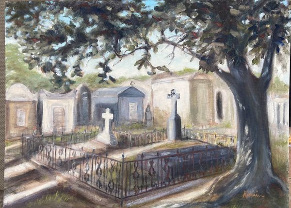 “Lafayette Cemetery “
Oil on canvas panel