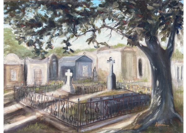 “Lafayette Cemetery “
Oil on canvas panel
