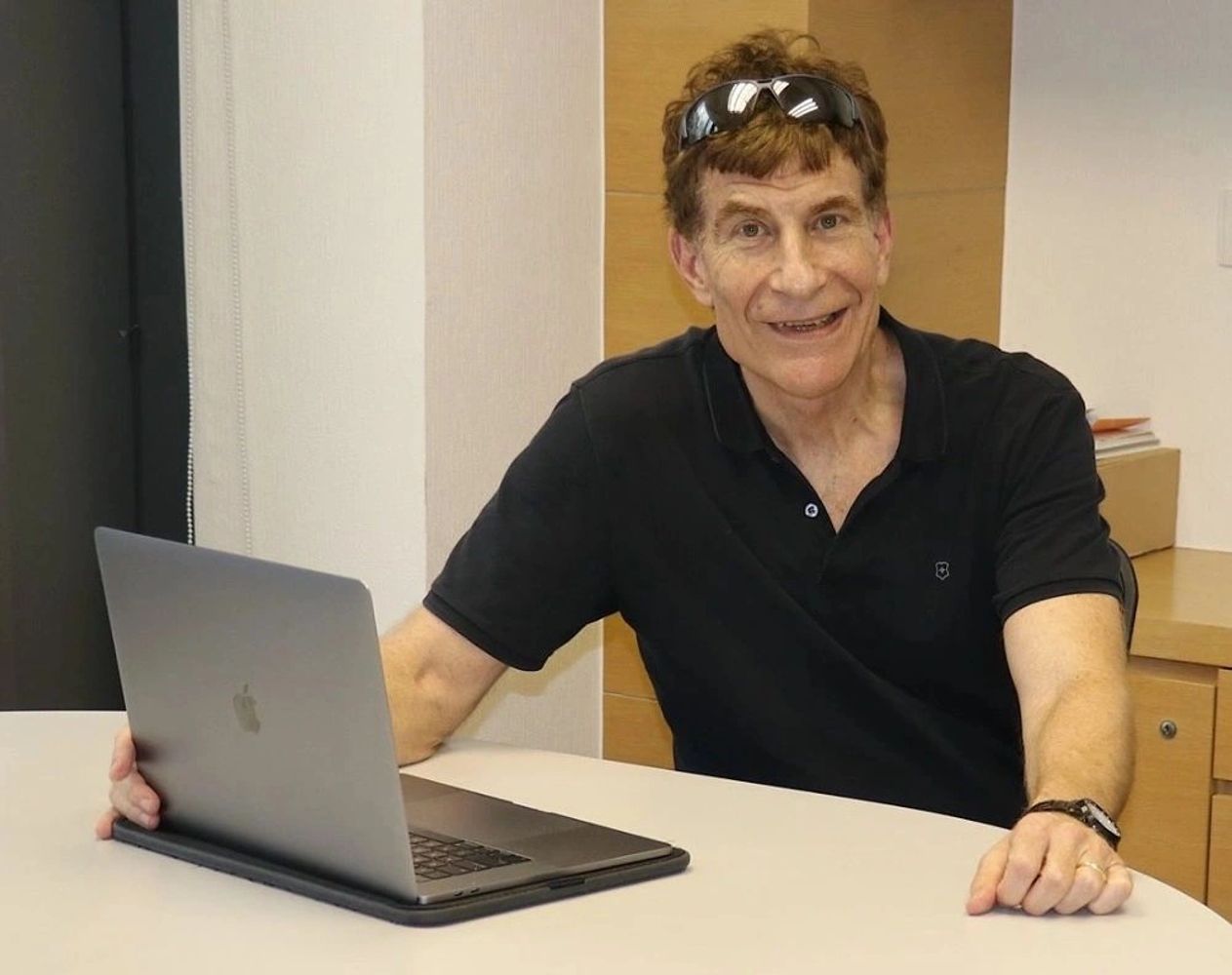 Robert Badal and laptop