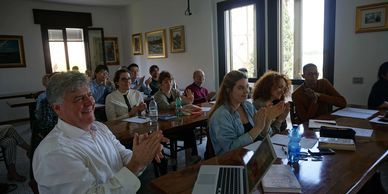 Lecturing to Goodenough College on a Weekend Seminar in Venice on Opera, 2018