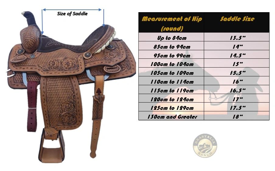 Saddle Size Chart | Brastalia Ranch