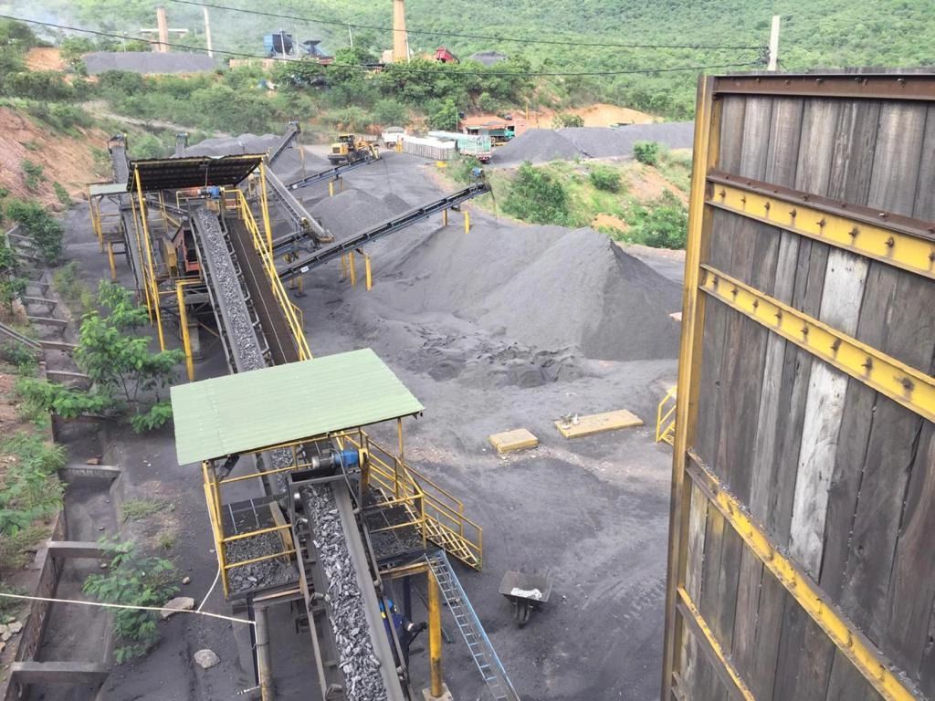 Coal mining site in Colombia
