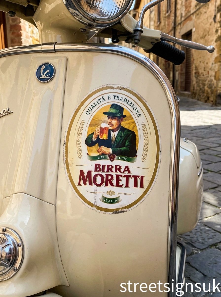 Birra Moretti self adhesive decal sticker various sizes