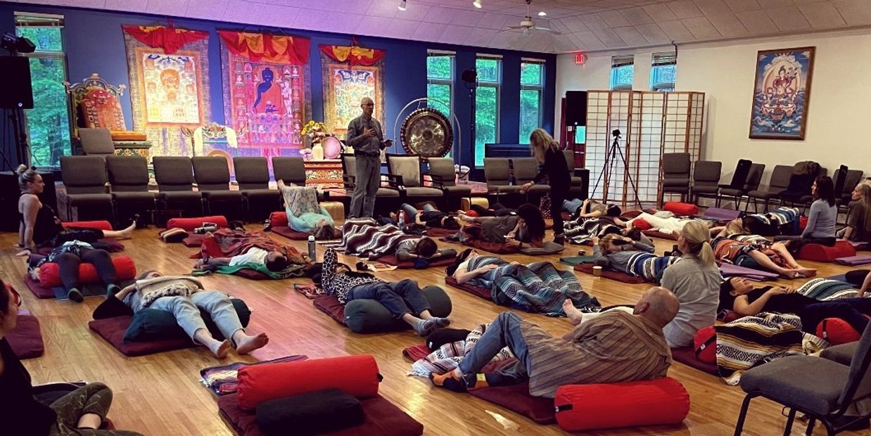 Group preparing for Breathwork session