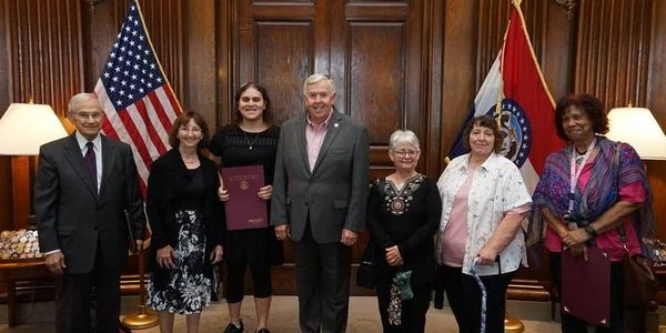 Temple Beth El, Jefferson City, MO (pictured alongside Governor Michael L. Parson)