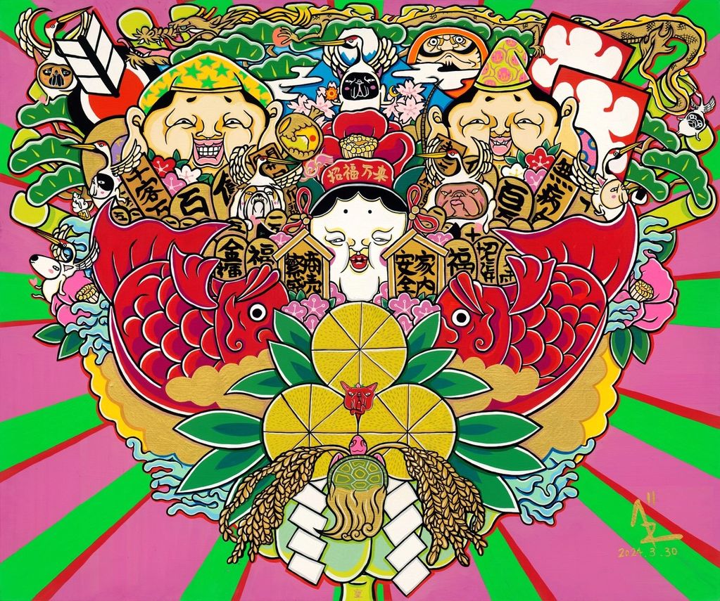 熊手（ジークレー作品）600✕720mm
￥231,000（税込）