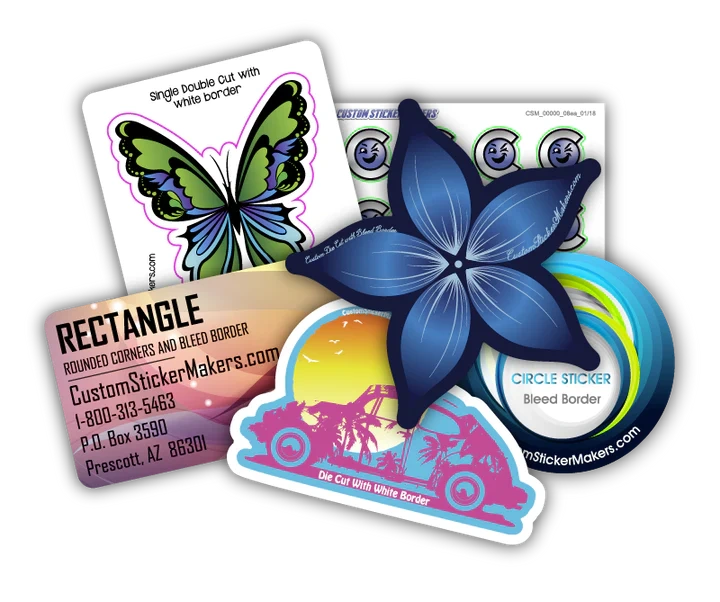 Free Custom Sticker Makers Sample Pack