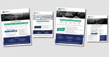 Equipment finance flyers