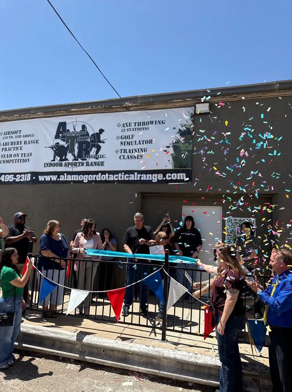 Group of people celebrating for opening