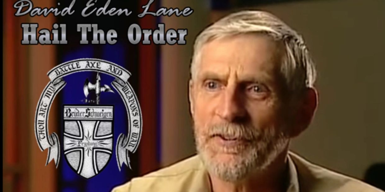 David Eden Lane with Hail The Order text and emblem.
