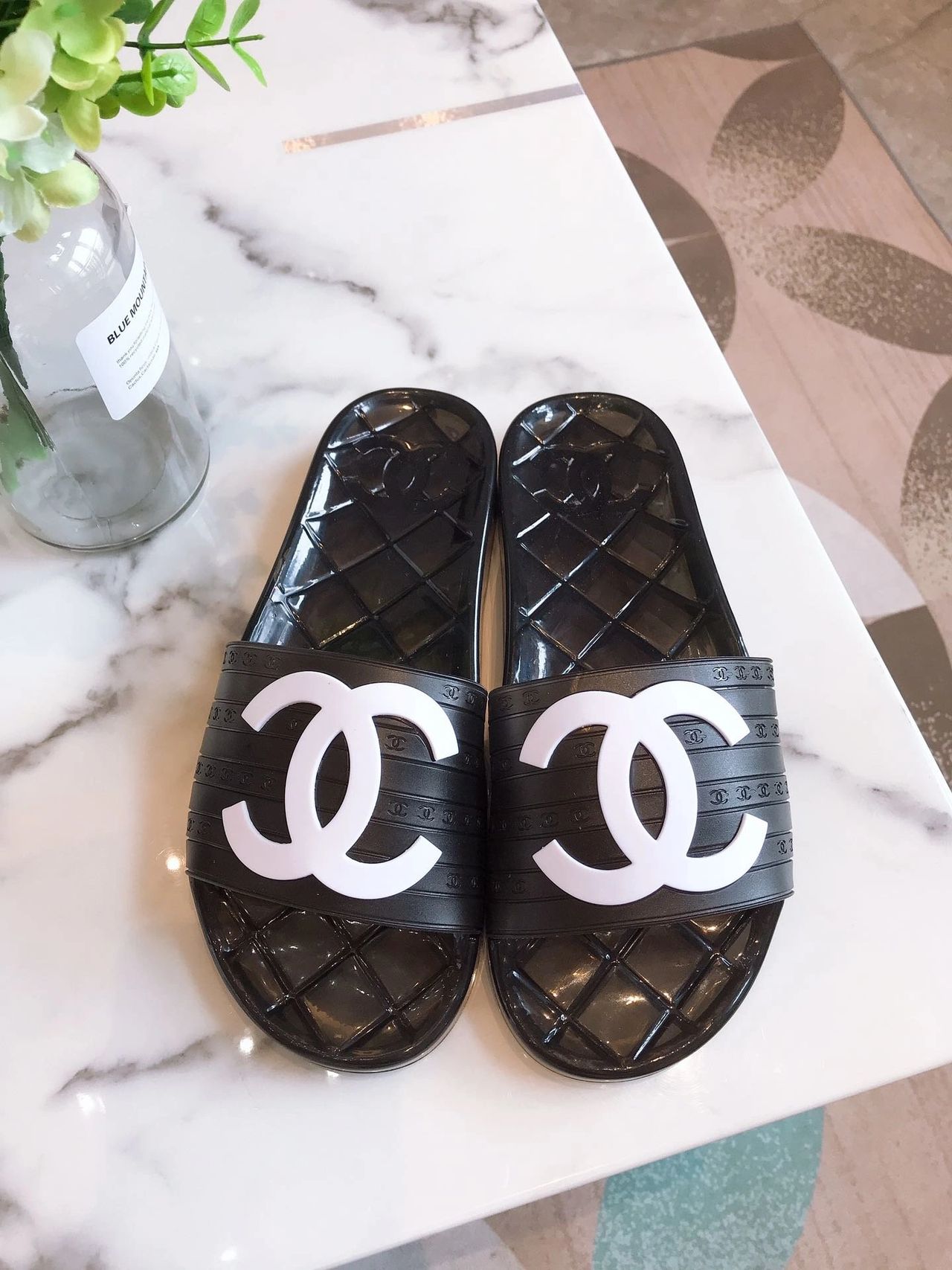 Chanel Jelly Slides