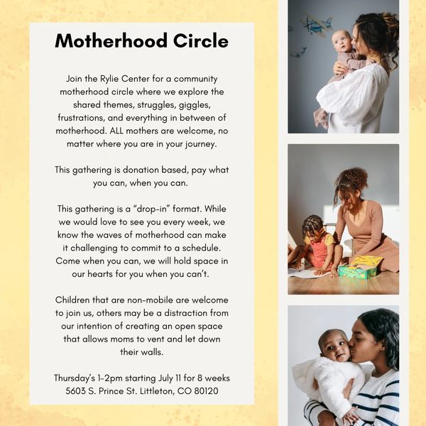 Join us for a  motherhood circle. ALL mothers are welcome, no matter where you are in your journey.
