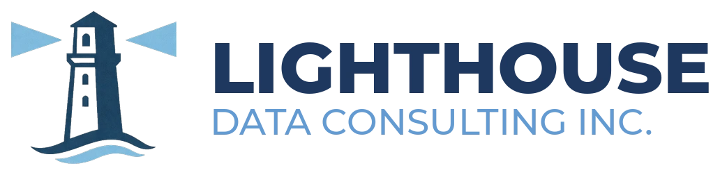 Lighthouse Data Consulting Logo showing a lighthouse and the text.