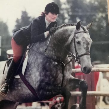 Judy Brawley riding  hunter-jumper horse