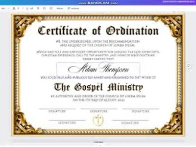 For those that are called to serve in ministry and have proven prepardness and readyness 