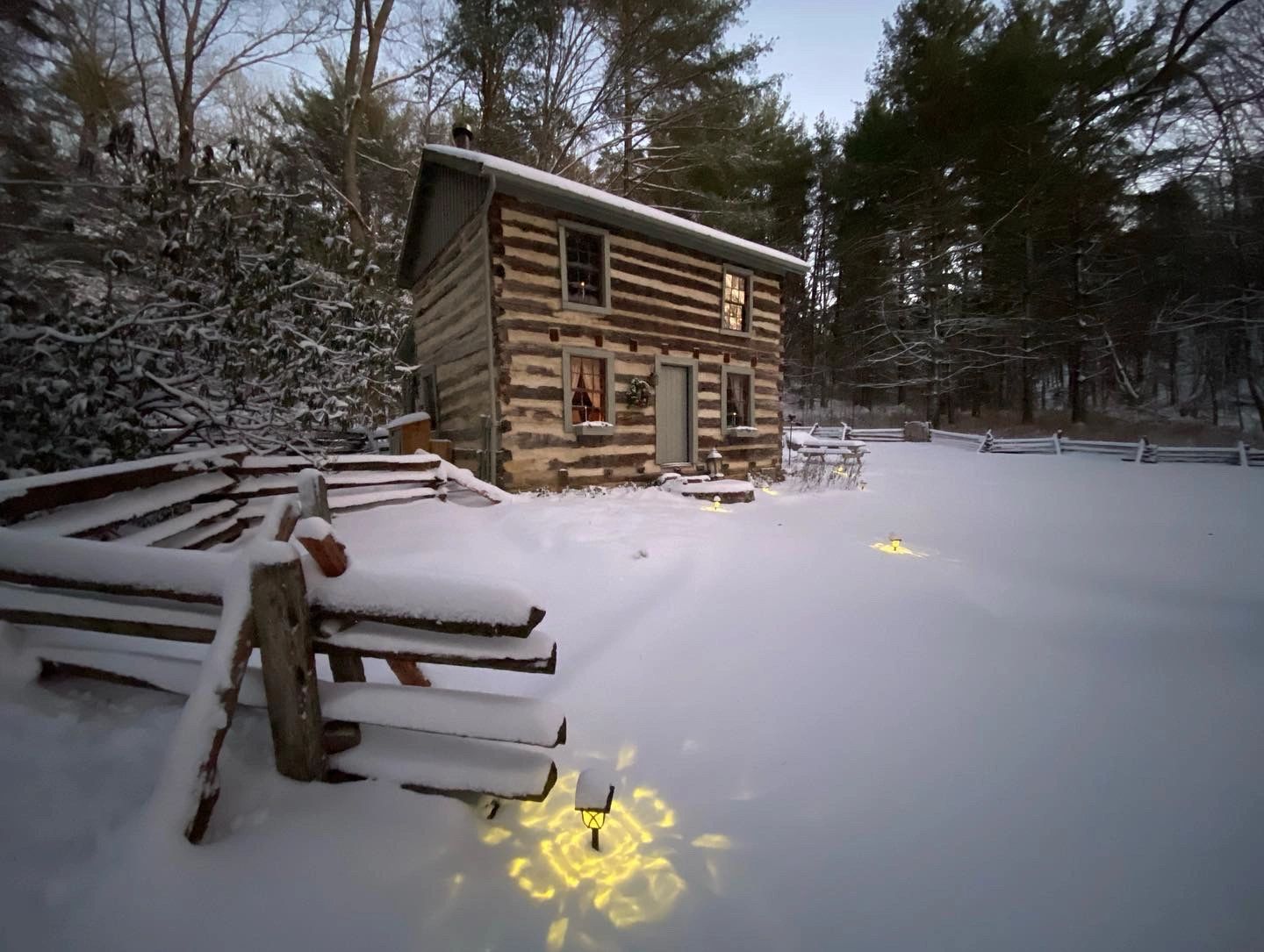 Three Sisters PreCivil War Log Cabin Montebello Cabin Rental