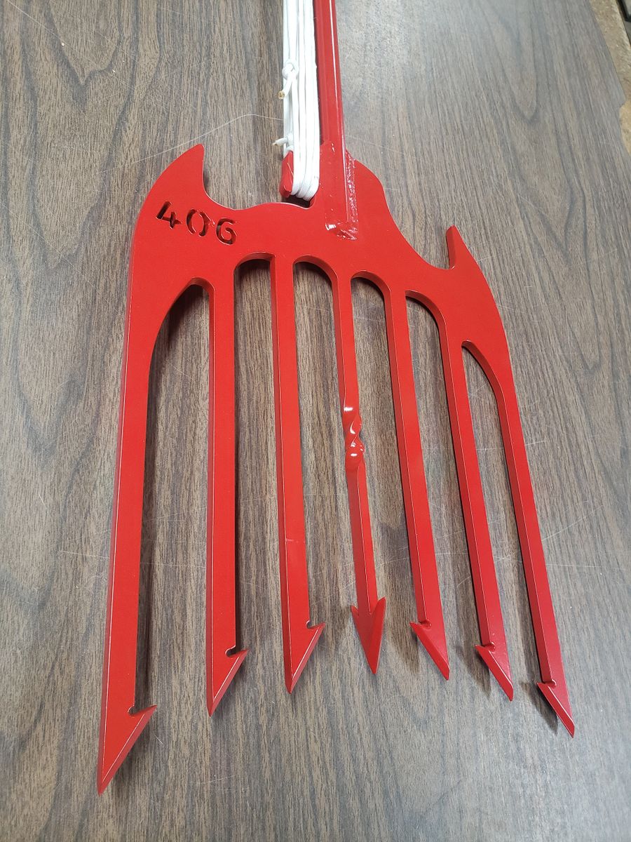 Red/White/Yellow 406 Spear- 7 Tines(Curved Tines)(59)