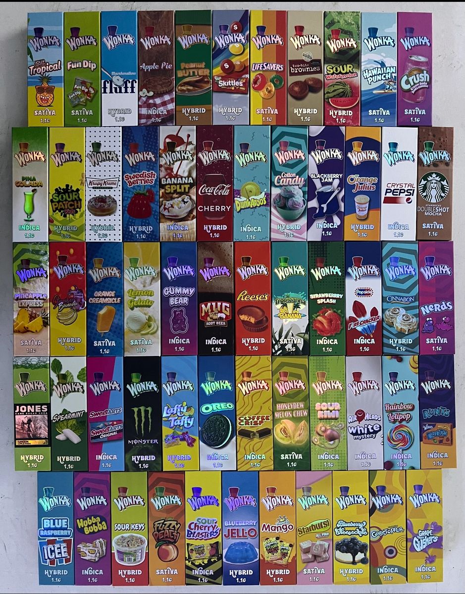 Wonka Extracts Vape Bars 1 1 G Pens 50 Flavours wonka-extracts-vape-bars-1-1-g-pens-50-flavours