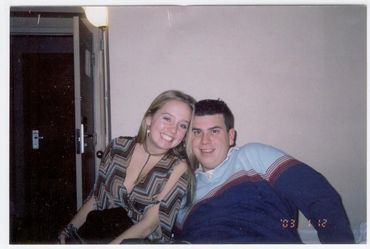 Close-up of a man and woman.