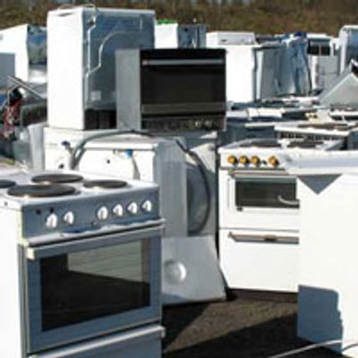 washing machines, dryers, stoves, dishwashers, hot water heaters,  microwaves and refrigerators.
 