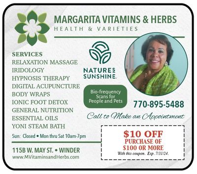 Nutrition Winder Margaritas Vitamins and Herbs exclusive coupons only here