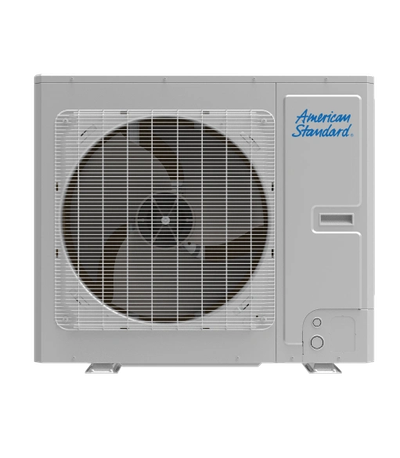 American Standard Quest cold climate heat pump outdoor unit.