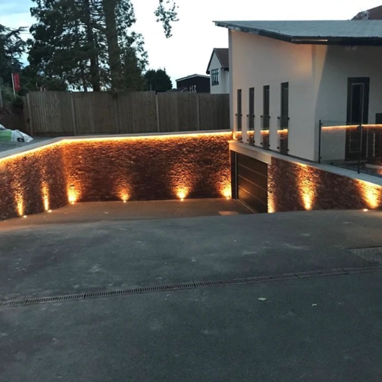 New Build Rubble Stone Walling Frenchay Bristol