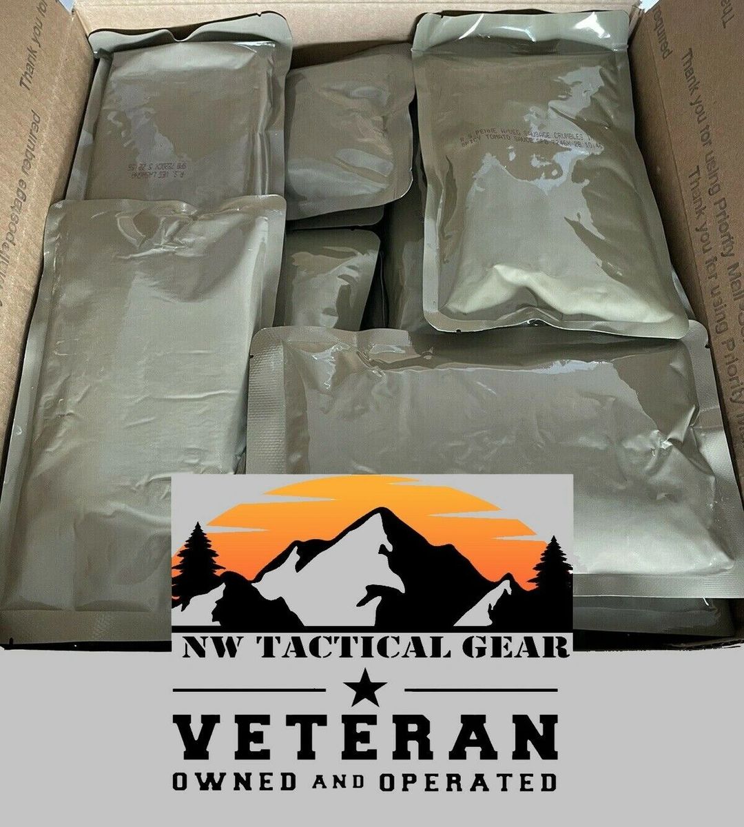 22 Pack MRE Variety 6 Types Entrees from Meals Ready to Eat Sopakco