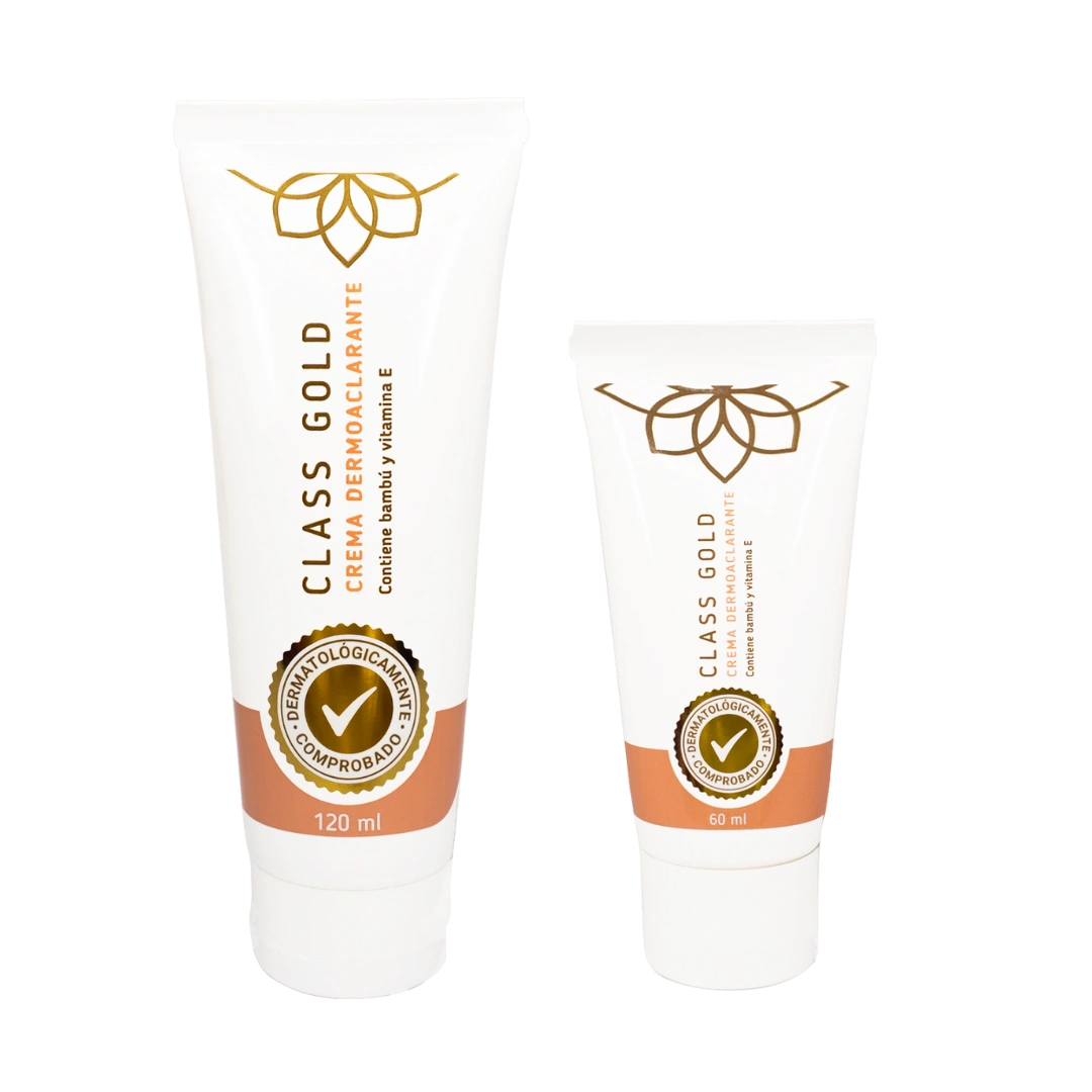 Dermoaclarante Crema Tamaño Grande Class Gold Cosmetics Body Cream,Natural  Skin Cream with Vitamin E 120 ml,4.05 Fl Oz (Pack of 1)