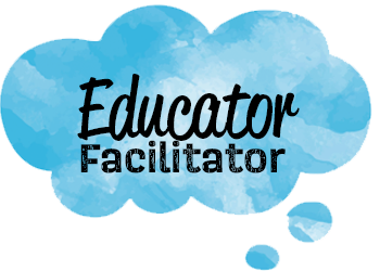 Watercolor labelled Educator Facilitator