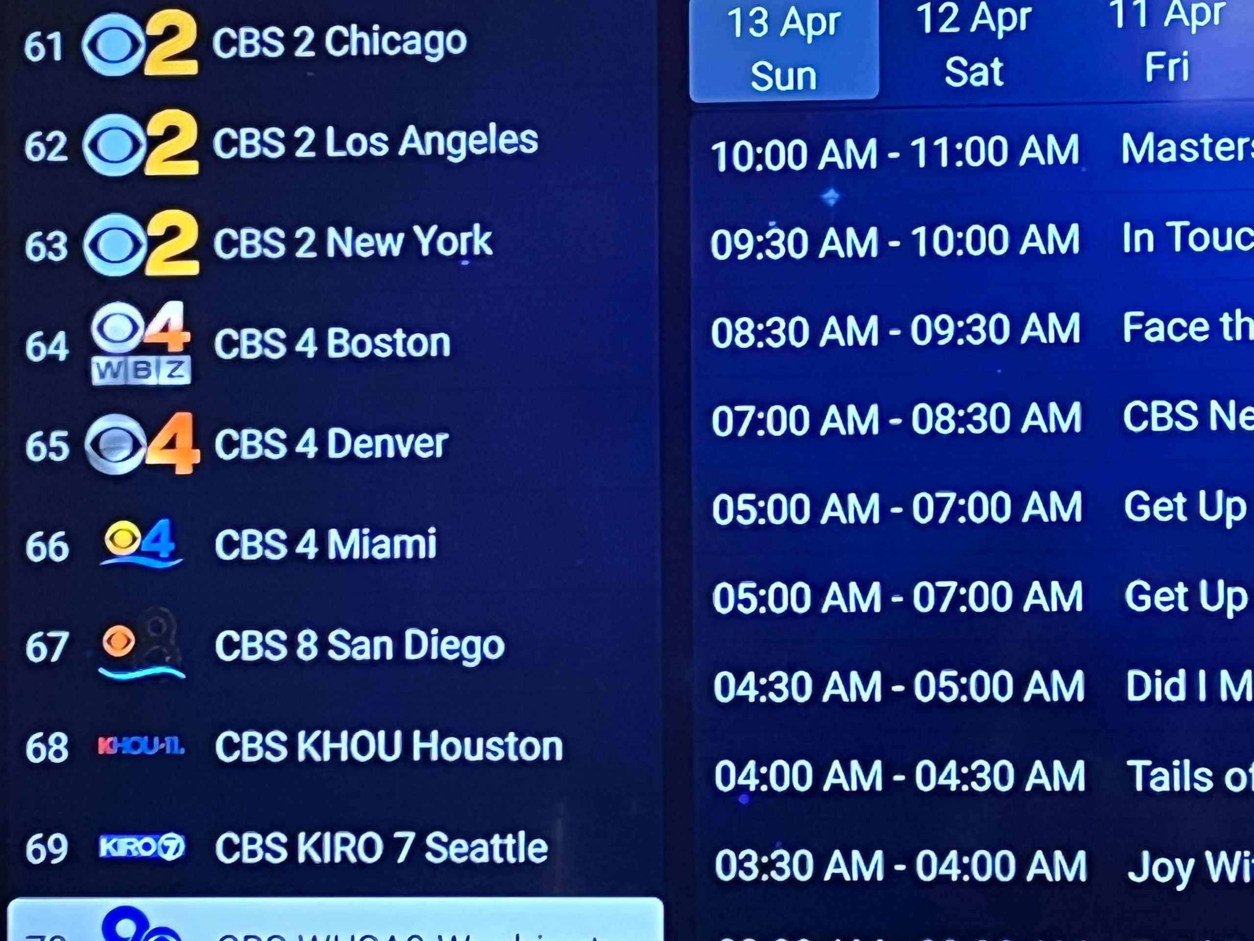 View Local Channels In Major US Cities