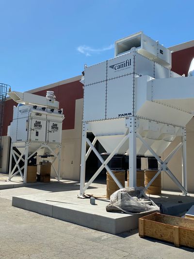 Industrial dust collector and bag house collecting non explosive dust 