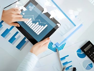 Personal taxes documents with calculator