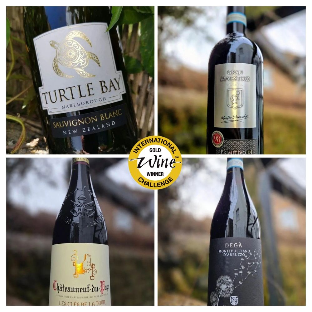 New Zealand Turtle Bay, Gran Maestro Primitivo, Dega Vignamadre Italy & Chateauneuf du Pape  