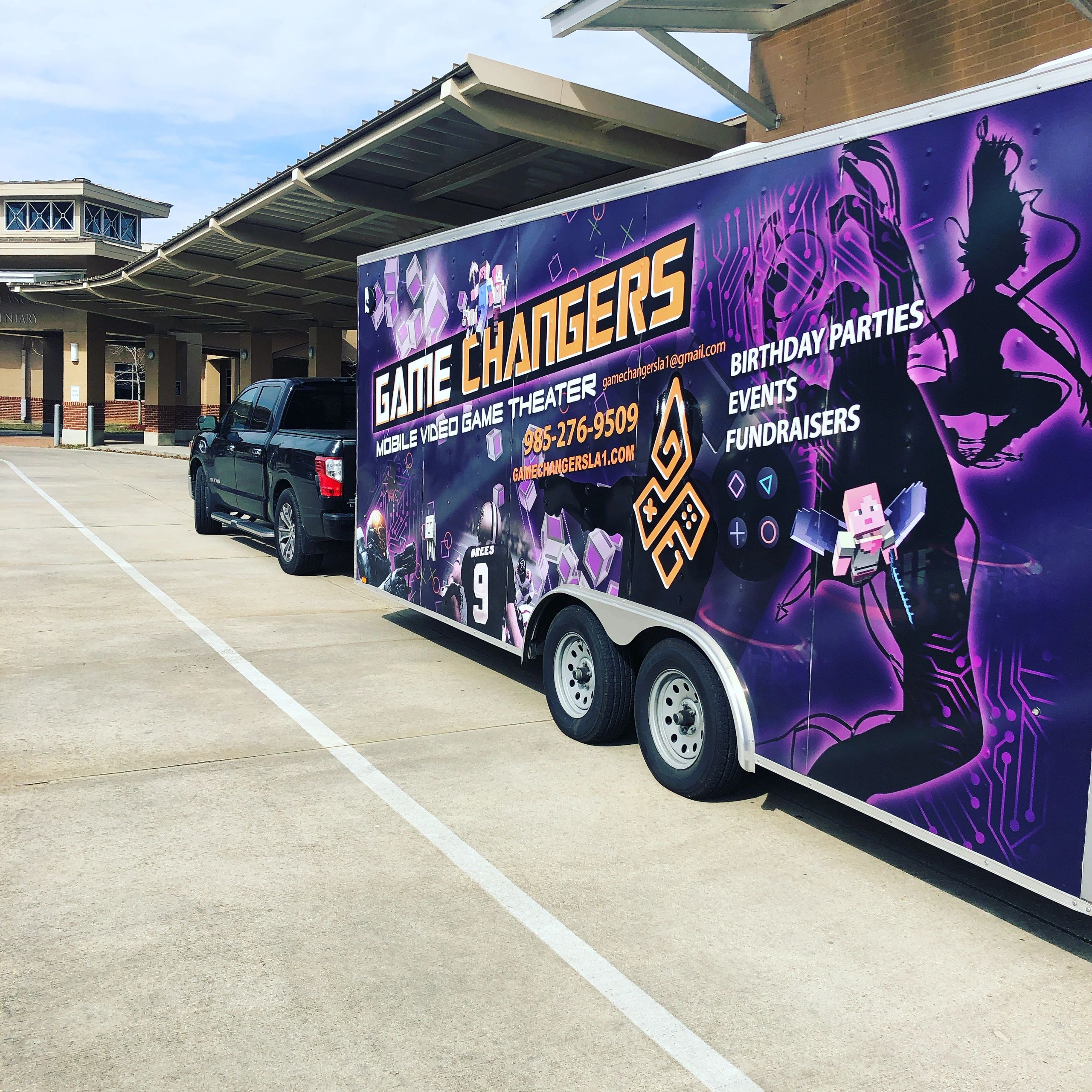 New Orleans video game truck, laser tag party, inflatables