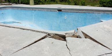 pools popping out of the ground