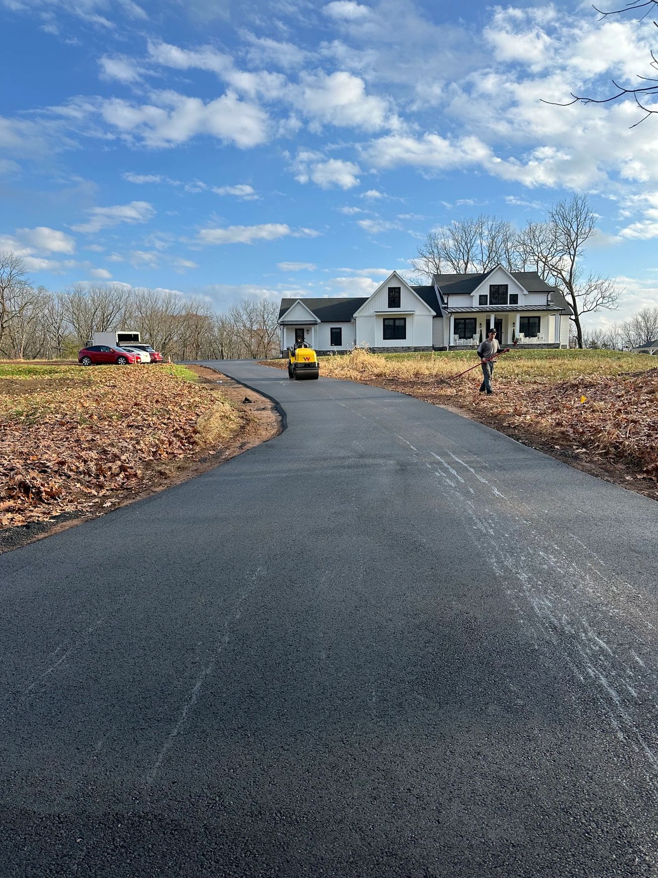 Residential property driveway