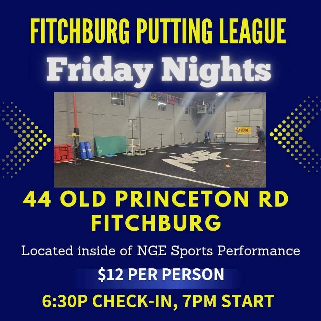 Fitchburg Disc Golf Putting League 
Friday Nights 6:30 Start 
