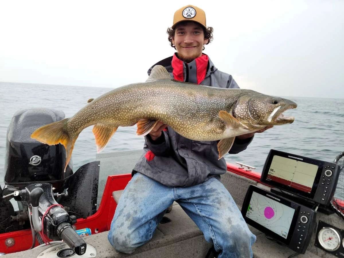Trophy Lake Superior lake trout.