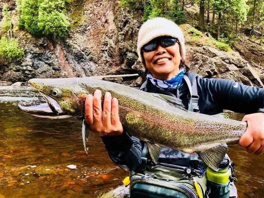 North Shore Lake Superior Male Steelhead. 