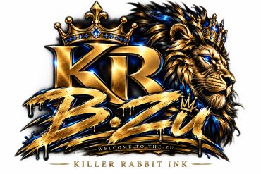 Golden lion and KR B.Zu logo with crowns.