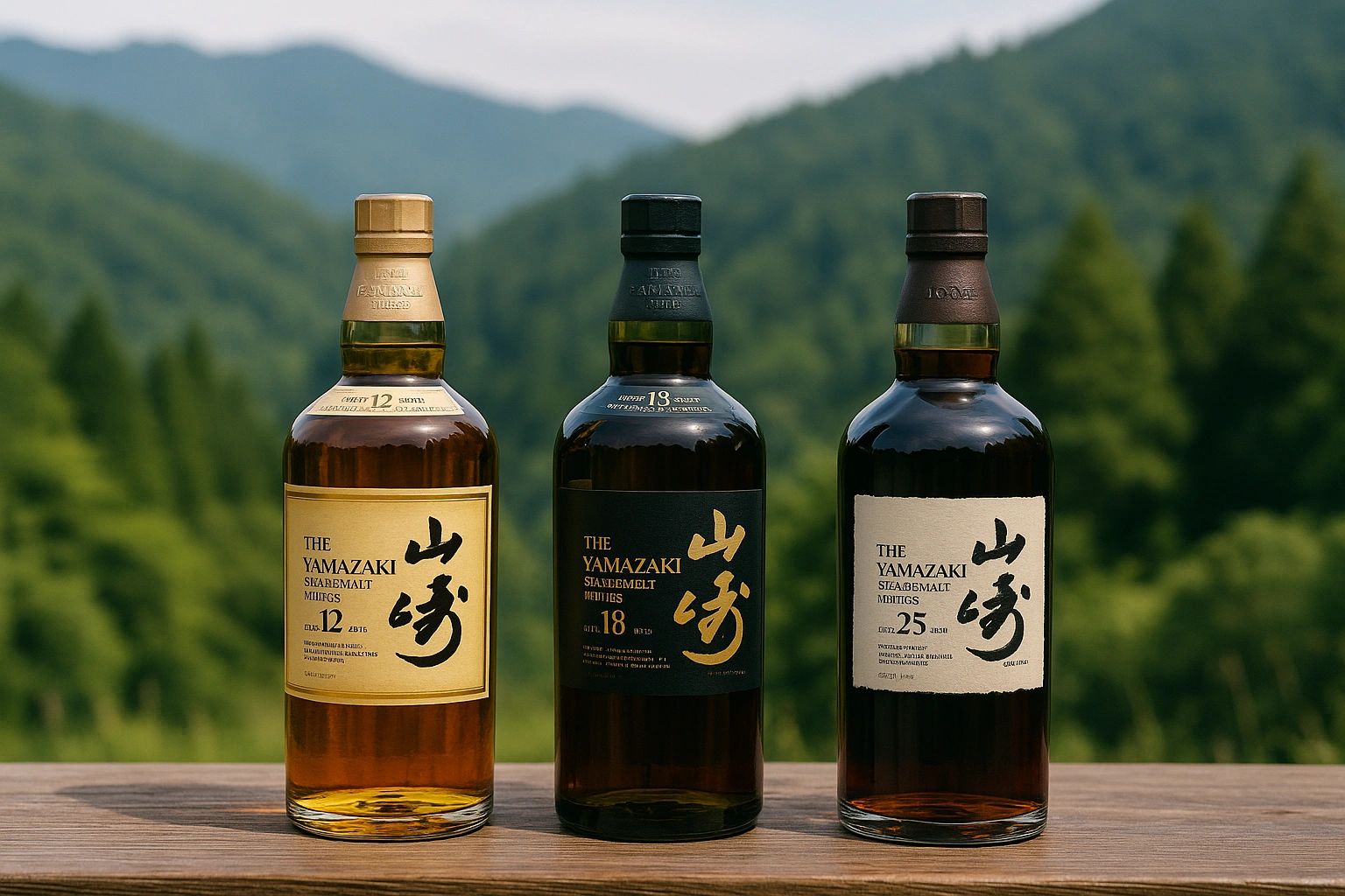 山崎日本威士忌收購指南-山崎是日本第一座單一麥芽蒸餾所並以水楢桶熟成風味享譽。系列涵蓋12年、18年、25年、35年、100週年紀念版及多款限量單桶與特別版。我們提供專業鑑定、即時透明報價與高價回收。