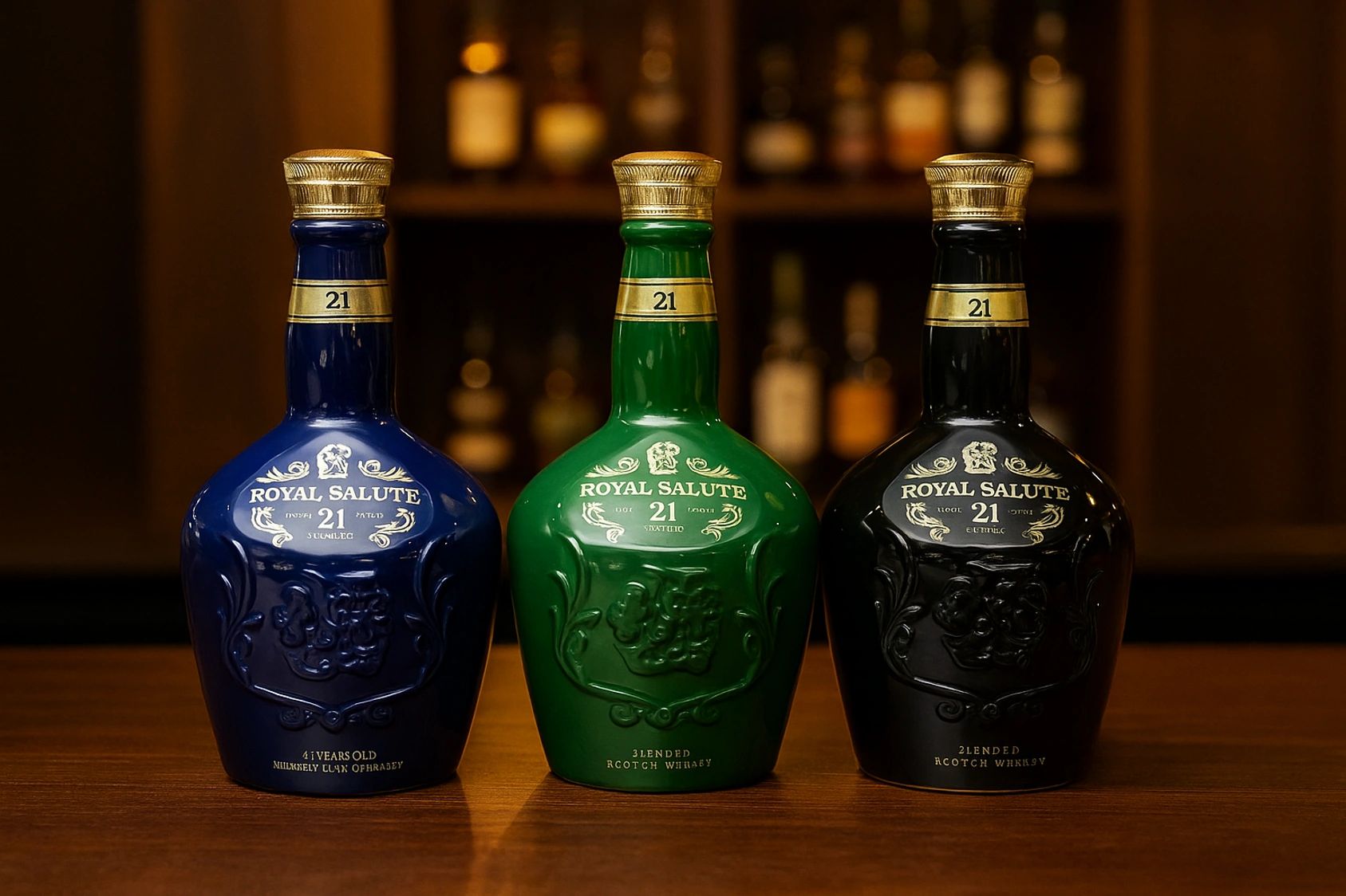 皇家禮炮威士忌收購指南-皇家禮炮系列包含經典 21 年藍、綠、紅、黑四色，32 年、38 年石中劍、62 年珍稀版及多款限量版。我們提供專業鑑定、透明報價與高價回收，協助您掌握市場行情。