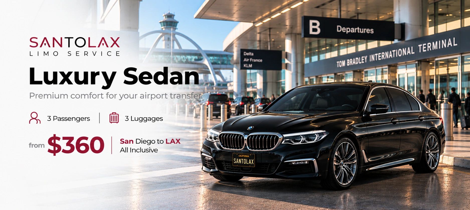 Luxury Sedan to LAX