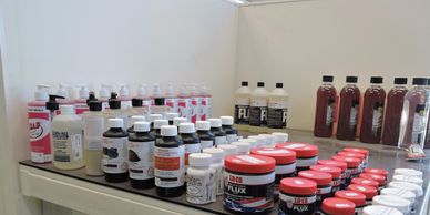 Flux Paste for all copper foiling , art glass stained glass and lead lighting projects.