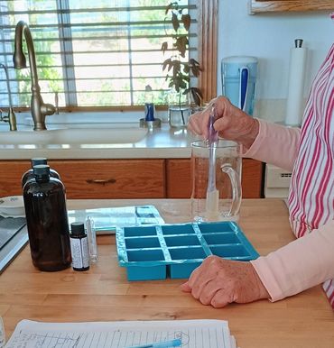 The mad scientist comes out when I'm making soap.  So much fun.