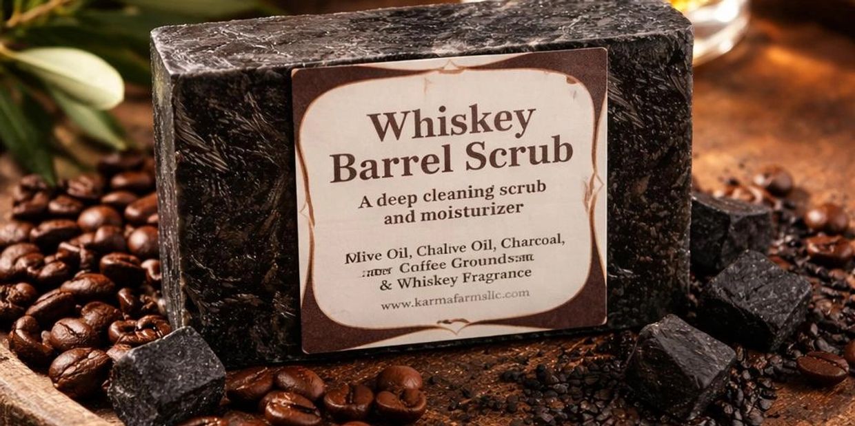  Natural soap bars curing on wooden racks in Boca Raton, FL