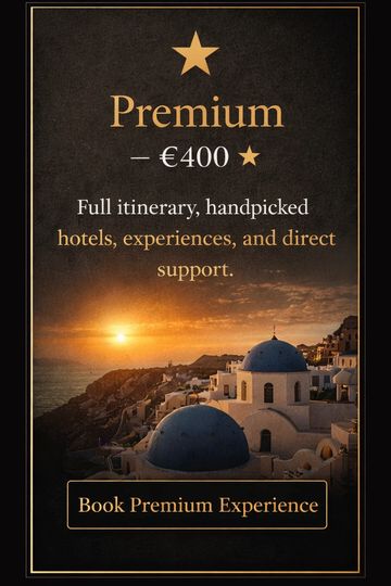 Premium travel package for €400 with handpicked hotels and experiences.