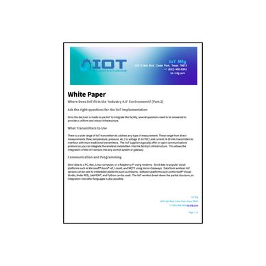 Where Does IIoT Fit in The 'Industry 4.0' Environment