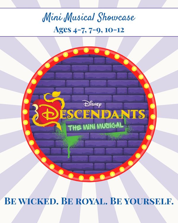 Promotional poster for Disney Descendants Mini Musical.